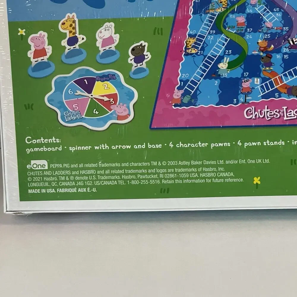 Hasbro Peppa Pig Chutes and Ladders Board‎ Game F2927 New Sealed Preschool Toy